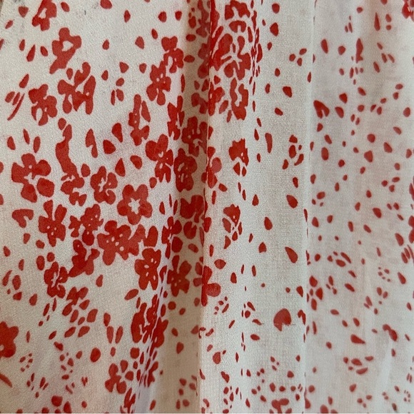 Princess Polly Altona Smocked Tiered Ruffle Long Sleeve Print Mini Dress Size 0 - Picture 7 of 14